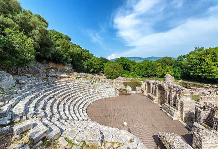 Ancien théâtre du site archéologique de Butrint