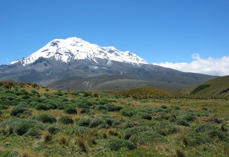 Le superbe Chimborazo. Les balades sont faciles et le programme est conçu de façon à vous faciliter l'adaptation à l'altitude