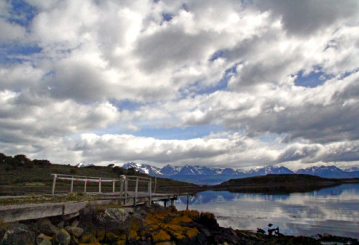 Canal de Beagle vu d'isla Navarino