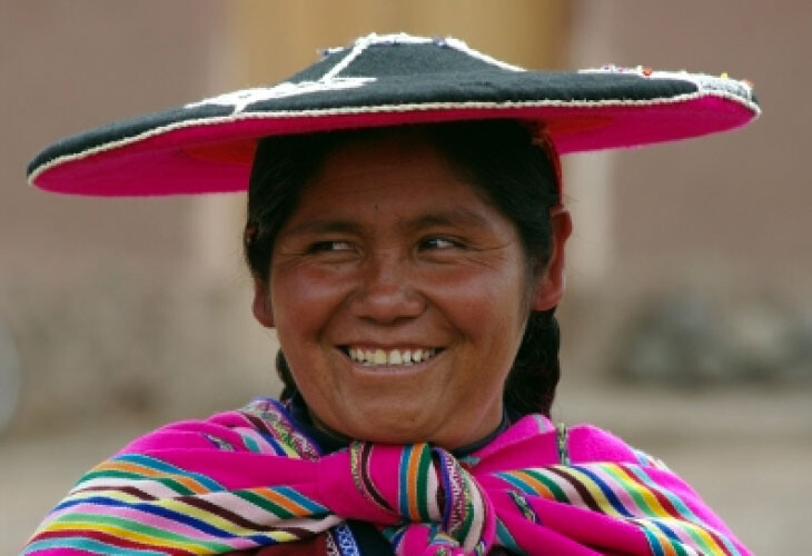 Chapeau et sourire des Andes