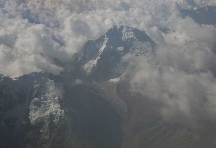 Les Andes vues du ciel