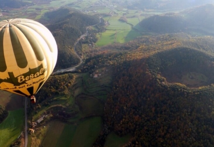 Au-dessus des volcans de la Garrotxa