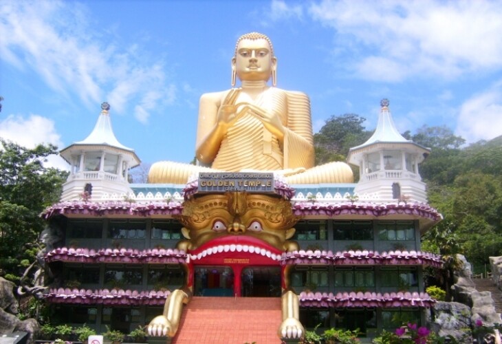 Le temple d'Or de Dambulla