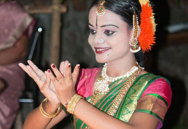 Danse traditionnelle d'Inde du Sud