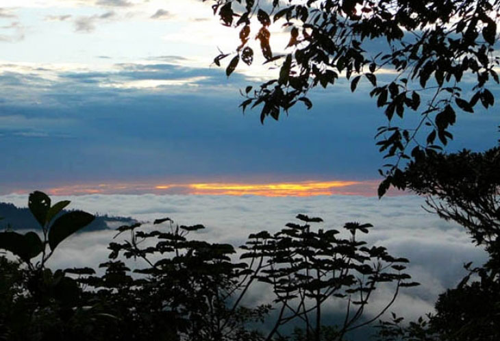 La mer de nuages...