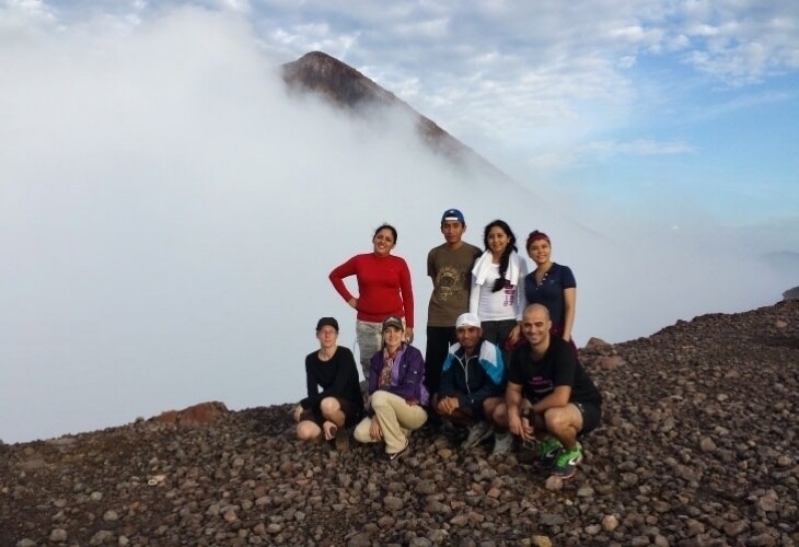 Au sommet du volcan Telica