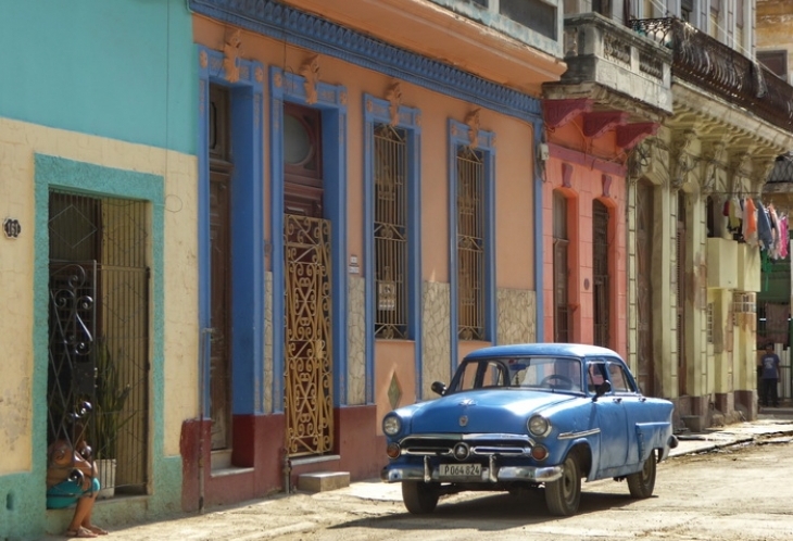 Légendaire voiture américaine à La Havane