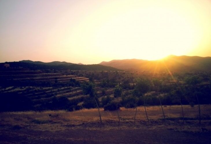 Coucher de soleil sur la vallée d'Amizmiz
