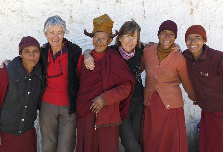Accueil chez les nonnes de Pishu, dans la haute vallée du Zanskar