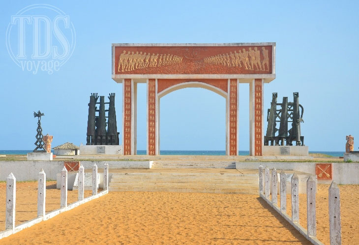 La porte du non-retour à Ouidah qui symbolise le départ des esclaves sur les bateaux négriers