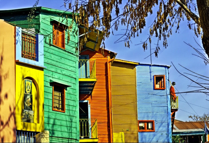 Dans le quartier de la Boca à Buenos Aires