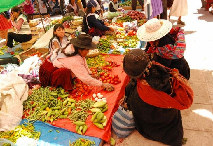 Marché local bolivien