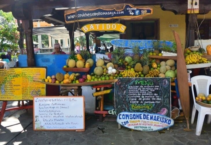 Marché local pour faire le plein de fruits frais au Nicaragua
