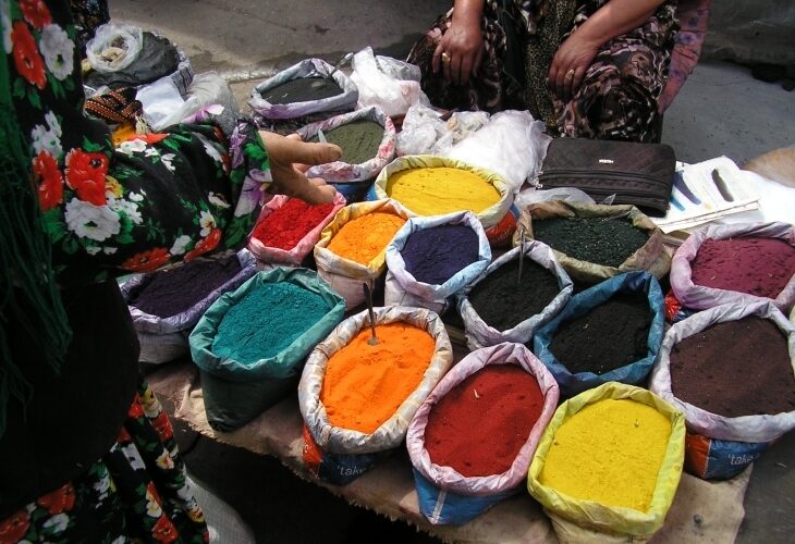 Sur le marché de Samarkand, Ouzbékistan