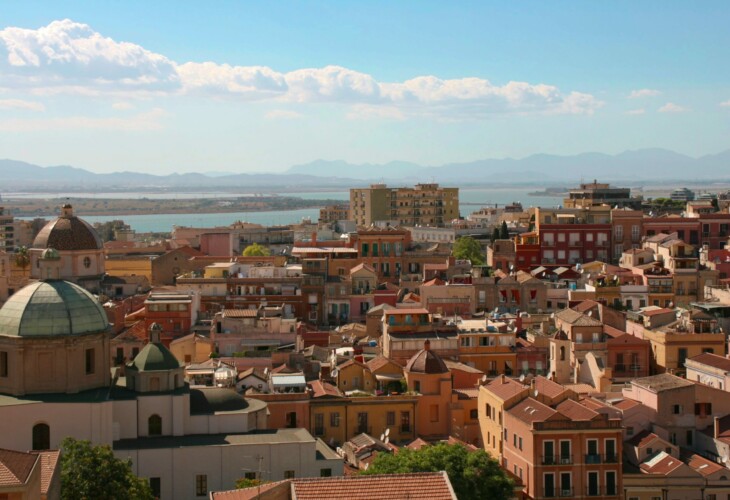 La brouillante ville de Cagliari