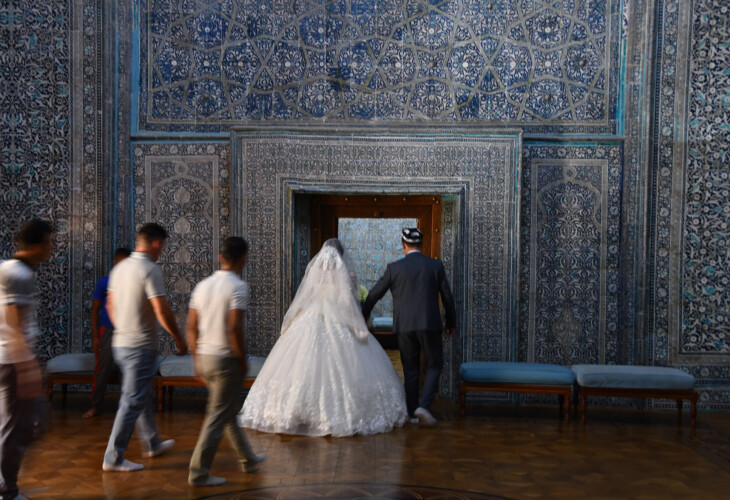 OUZBEKISTAN-Khiva-mariage-mausolee-Pahlavon-Mahmud