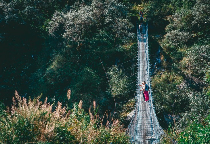 Les ponts suspendus sont vertigineux